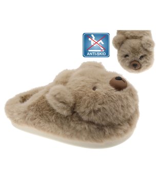 Кафяви юношески чехли с животинска форма снимка