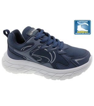 Тъмносини маратонки с неплъзгаща подметка снимка