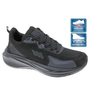 Черни мъжки маратонки с дишаща стелка и подметка Phylon снимка