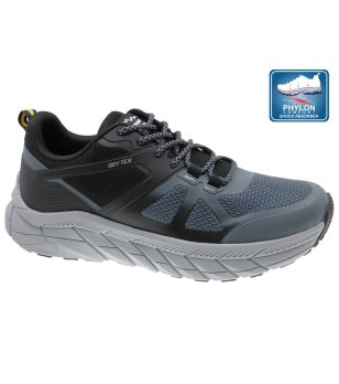 Мъжки черно-сиви трекинг обувки с подметка Phylon снимка