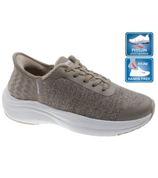 Сивокафяви дамски маратонки с подметка Phylon снимка