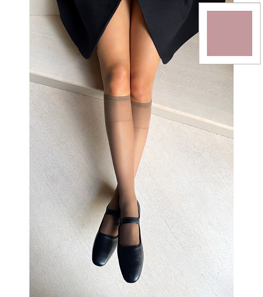 2 бр чорапи в розово 20 DEN VERBENA матови снимка