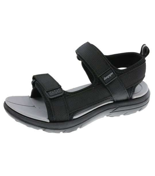 Юношески черни сандали с велкро снимка