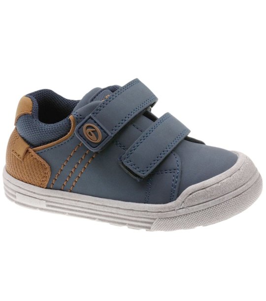 Бебешки кецове в тъмносин цвят с велкро снимка