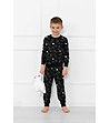 Черна детска памучна пижама с принт овчици Wito-0 снимка
