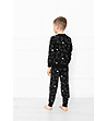 Черна детска памучна пижама с принт овчици Wito-2 снимка