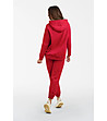 Дамски суитшърт Viva с качулка в червен нюанс-1 снимка
