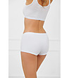 Памучни бели боксерки Lotte с къси крачоли-1 снимка
