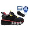 Черни детски маратонки с колелца и подметка с LED светлини-0 снимка