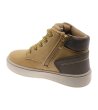 Юношески боти в цвят камел със страничен цип-2 снимка