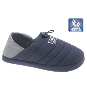 Мъжки пантофи в тъмносиньо с топла подплата снимка