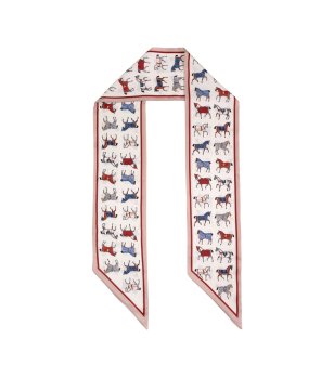 Лента-шал в екрю и бежово Wild Horses снимка