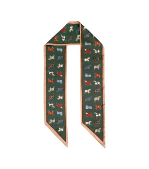 Зелено-бежова лента WILD HORSES снимка