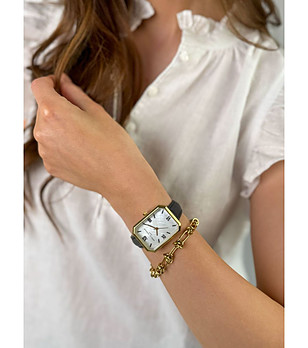 Дамски часовник в златисто с бял седефен циферблат Bali Sands снимка