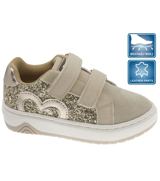 Златисти сникърси с велкро снимка