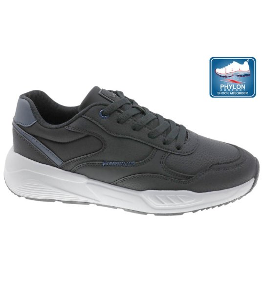 Черни ежедневни мъжки маратонки с връзки снимка