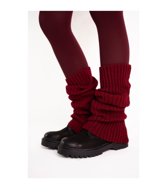 Тъмночервени дълги гети Landon снимка