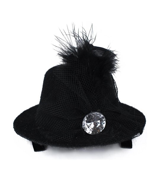 Черен фасцинатор LANEY с щипка снимка