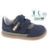 Бебешки тъмносини боси обувки с велкро с широка предна част-0 снимка