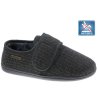 Черни мъжки пантофи с велкро-0 снимка