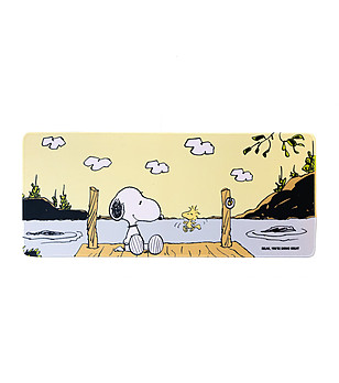 Многоцветна подложка с принт Snoopy и Woodstock SNOOPY снимка