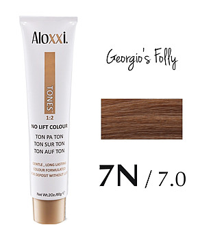 Безамонячна боя за коса Aloxxi Tones - 7N - Geogio's Folly 60 гр снимка