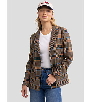 Карирано дамско сако GALANI снимка