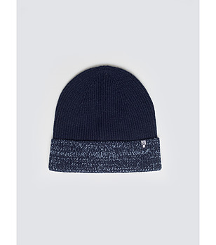 Тъмносиня мъжка зимна шапка IGNACE снимка