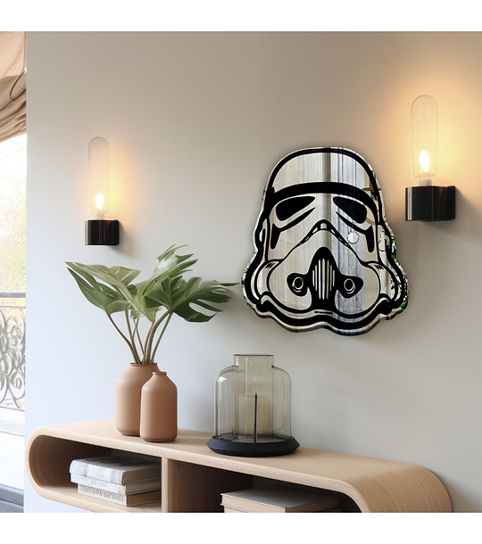 Сребристо огледало шлем ORIGINAL STORMTROOPER снимка