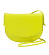 Дамска кожена чанта през рамо в цвят лайм Altea-1 снимка