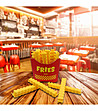 Щипки за пликове FRENCH FRIES с форма на пържени картофи-0 снимка