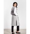 Сив дамски дълъг елек без ръкави с колан Polya-2 снимка