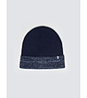 Тъмносиня мъжка зимна шапка IGNACE -0 снимка