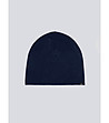 Тъмносиня плетена шапка MESIANIL -0 снимка