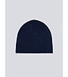 Тъмносиня плетена шапка MESIANIL -1 снимка