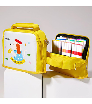 Акрилни маркери в текстилно куфарче 36 цвята снимка