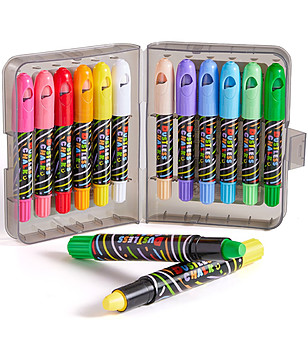 Безпрахови цветни тебешири 12 цвята снимка