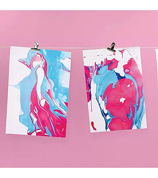 Комплект за рисуване Мраморни картини 12 цвята снимка