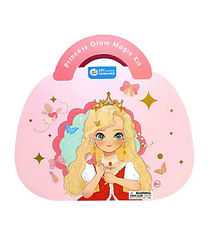 Творчески комплект с блестящи камъни, фолио и стикери Принцеси снимка