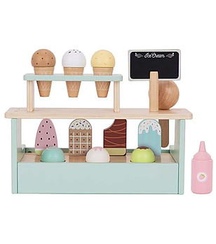 Дървен магазин за сладолед снимка