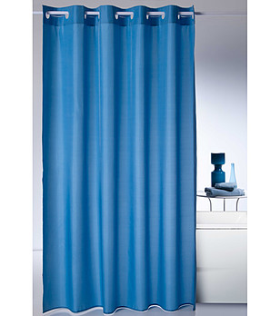 Синя завеса за баня  MAGICA 180x200 см снимка