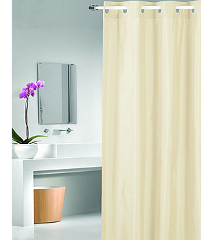 Бежова завеса за баня MAGICA 180x200 см снимка