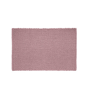 Памучна постелка за баня в розов цвят NOA  45x70 см снимка