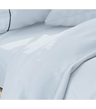 Спален комплект в светлосиньо ALBANY 155x220 см снимка