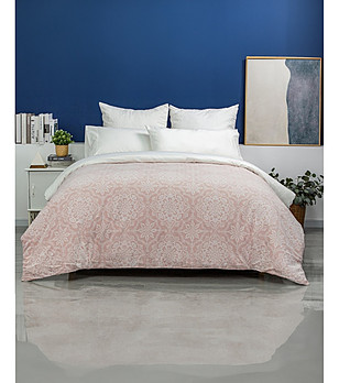 Спален памучен комплект от 3 части в розово ENIA  260x220 см снимка