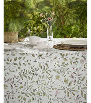 Памучна покривка за маса с тефлонов покритие JAZMIN 100x150 снимка