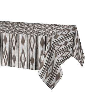 Кафява тефлонова покривка за маса с щампа MALLORCA 140x350 снимка