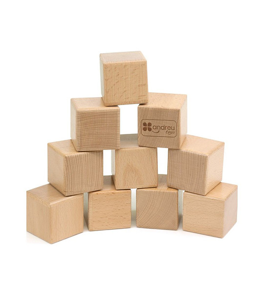 Дървени сензорни кубчета със звуци снимка