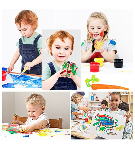 Боички за пръсти миещи се 6 цвята снимка