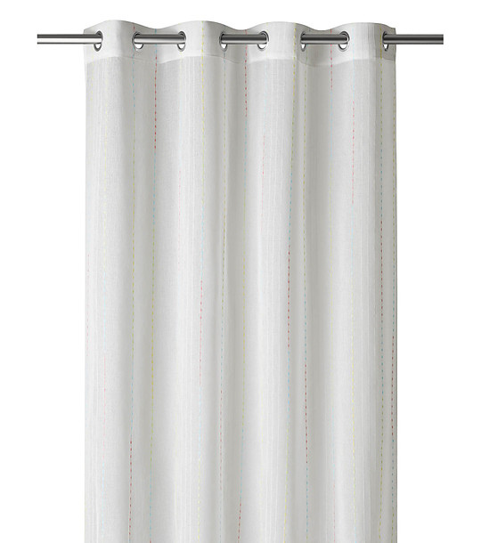 Перде за прозорец с халки LOIRA 140x265 см снимка